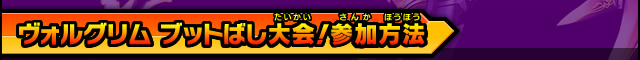 ヴォルグリム ブットばし大会！参加方法